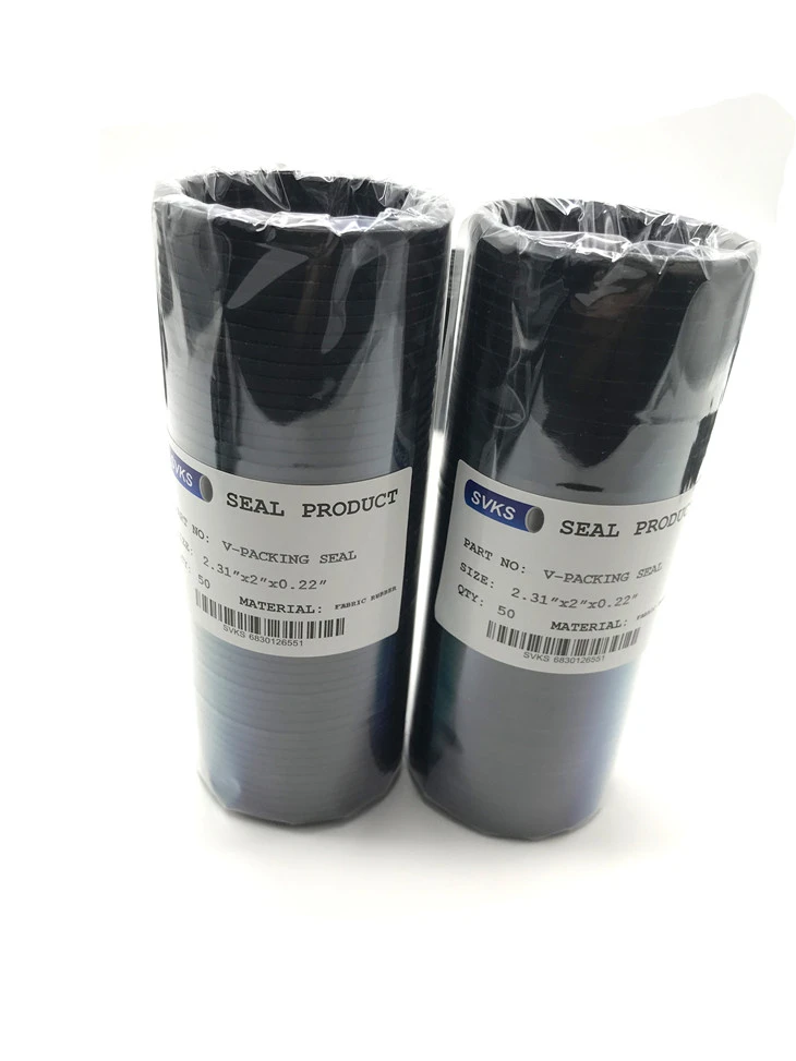 NBR/VITON V-PACKING FABRIC SEALS